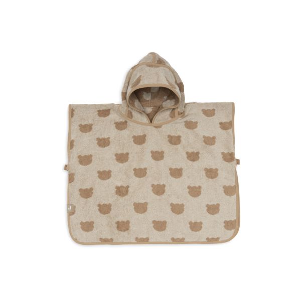 Poncho de bain éponge Jacquard réversible 1-3 ans Teddy Bear