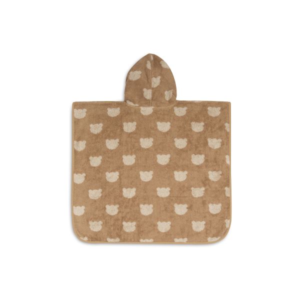 Poncho de bain éponge Jacquard réversible 1-3 ans Teddy Bear