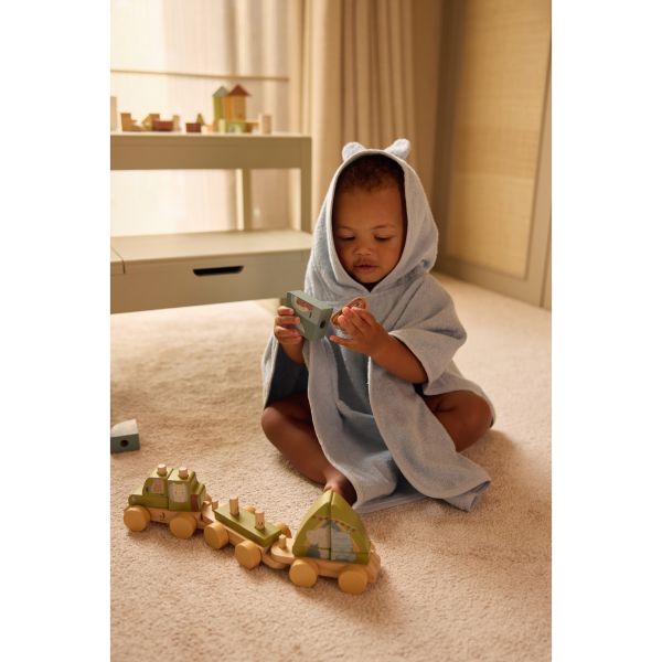 Poncho de bain éponge Miffy Cloudy Blue