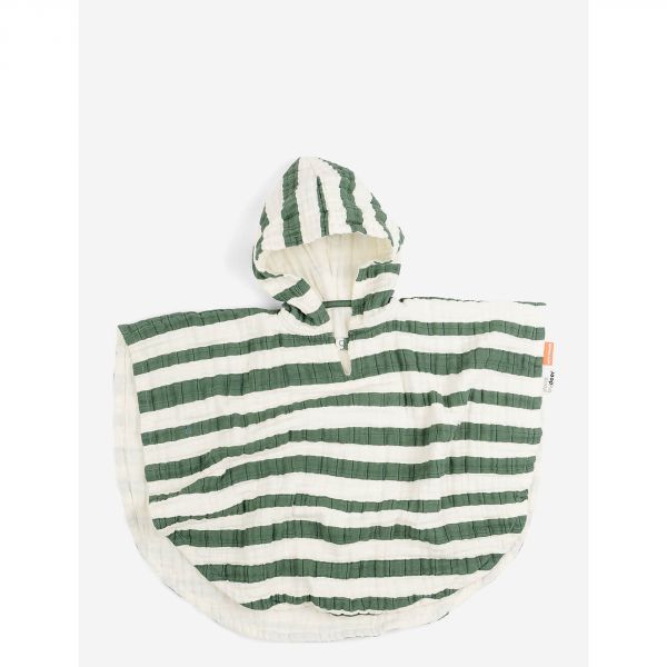 Poncho de bain Stripes Vert