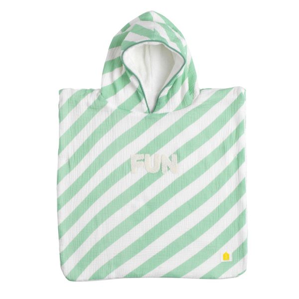 Poncho de bain vert