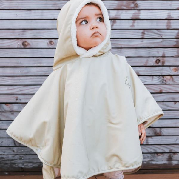 Poncho bébé - Tilleul trèfle