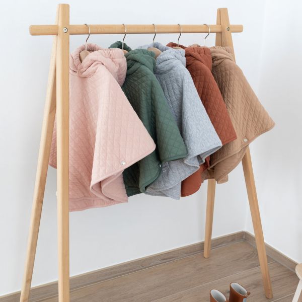 Poncho chaud de voyage Pady quilted jersey Vert