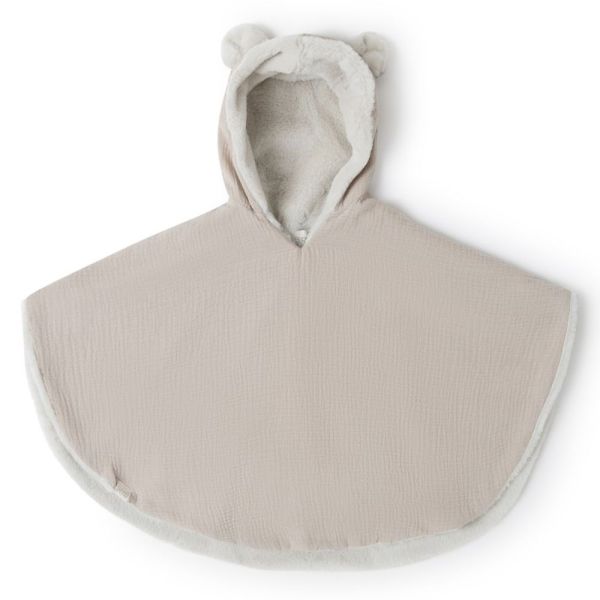 Poncho polair  Teddy Latte powder