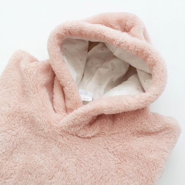 Poncho chaud Softy Rose