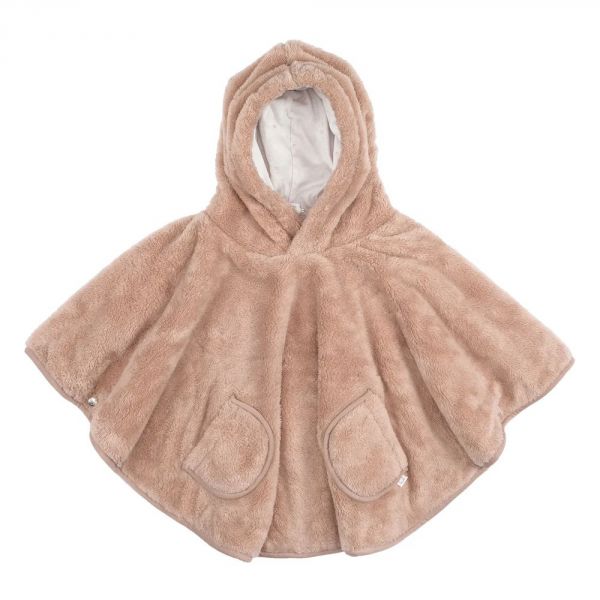 Poncho chaud Softy Beige naturel