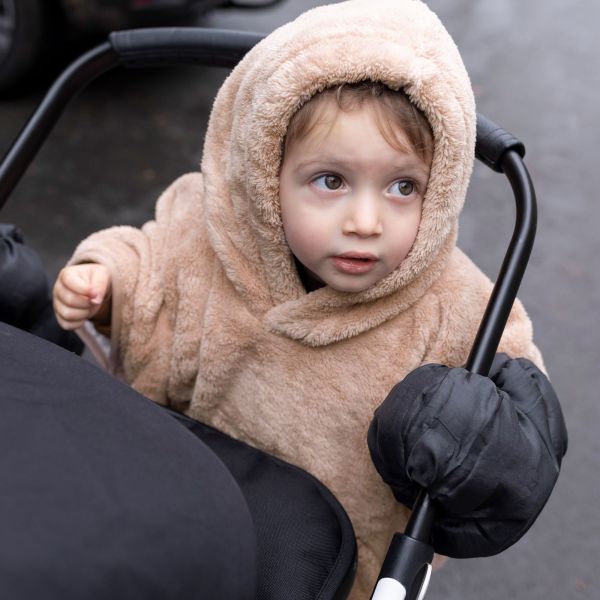 Poncho chaud Softy Beige naturel