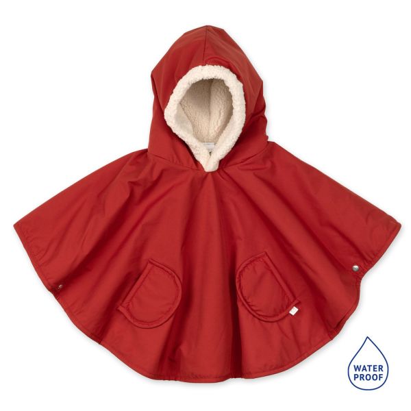 Poncho chaud de voyage imperméable Carmin
