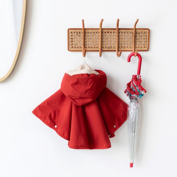 Poncho chaud de voyage imperméable Carmin