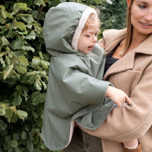 Poncho chaud de voyage imperméable Green