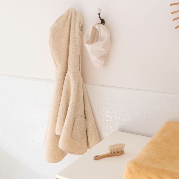 Poncho de bain Terry Crème