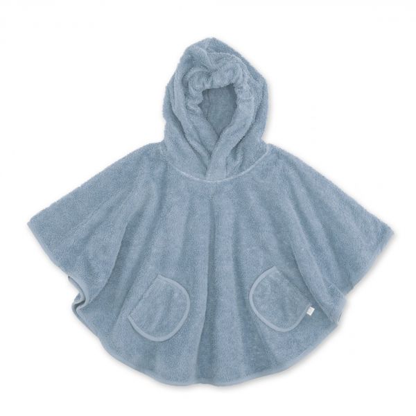 Poncho de bain Terry Bleu stone