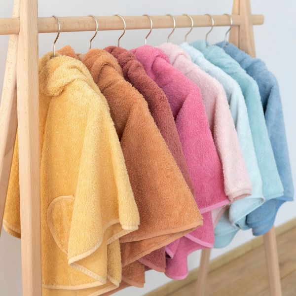 Poncho de bain Terry Ocre