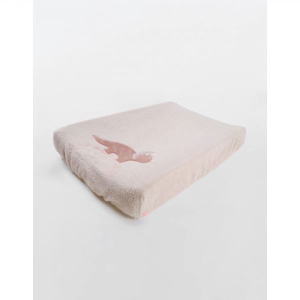 Matelas à langer 45x67 cm avec housse élastique absorbante rose Popsie