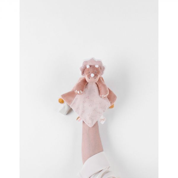 Doudou veloudoux Popsie rose