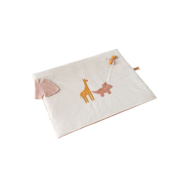 Tapis de jeu et de parc 75 x 95cm en Veloudoux Popsie Gigi et Louli