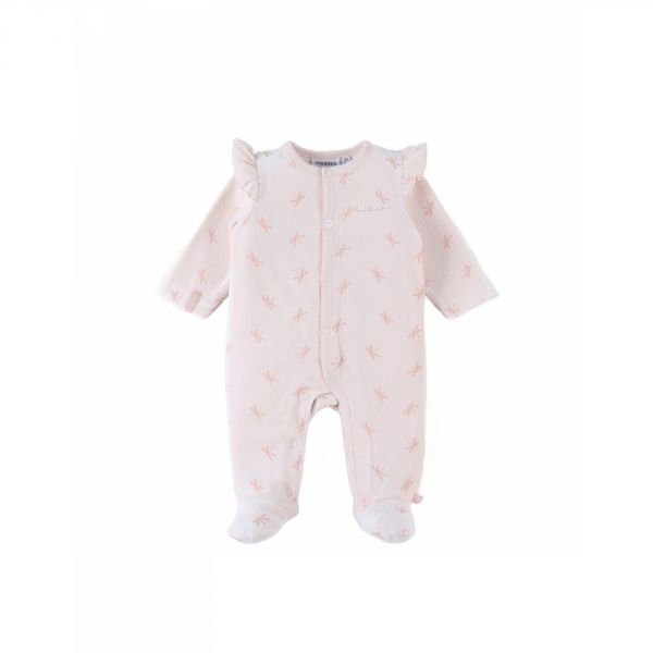 Pyjama bébé en velours Popsie - 6 mois