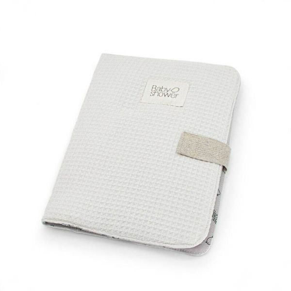 Protège carnet de santé Waffle Cloud Beige