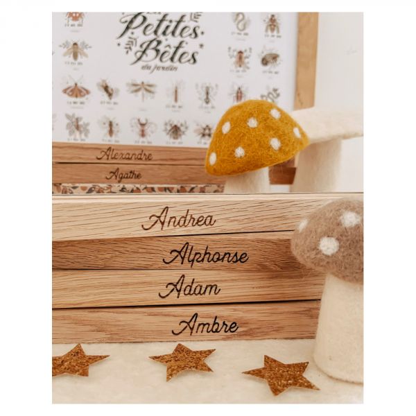 Porte-affiche en bois personnalisable