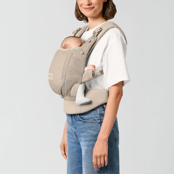 Porte-bébé ergonomique Amya évolutif et respirant Almond Beige