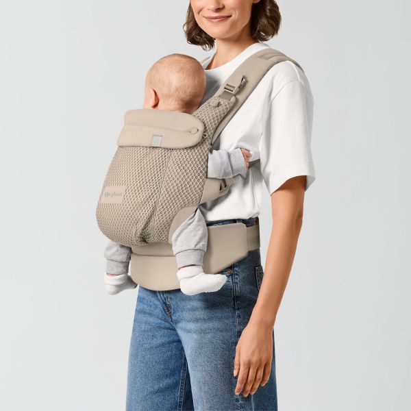 Porte-bébé ergonomique Amya évolutif et respirant Almond Beige