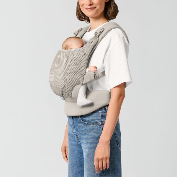 Porte-bébé ergonomique Amya évolutif et respirant Dune Grey