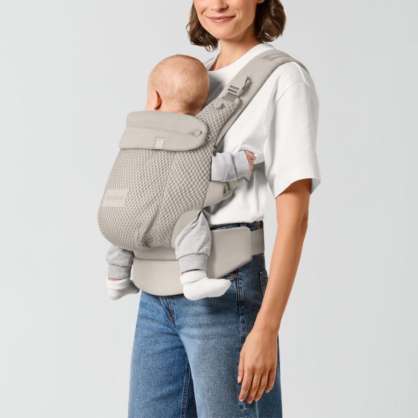 Porte-bébé ergonomique Amya évolutif et respirant Dune Grey