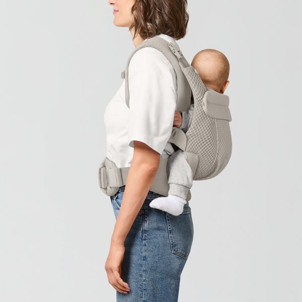 Porte-bébé ergonomique Amya évolutif et respirant Dune Grey