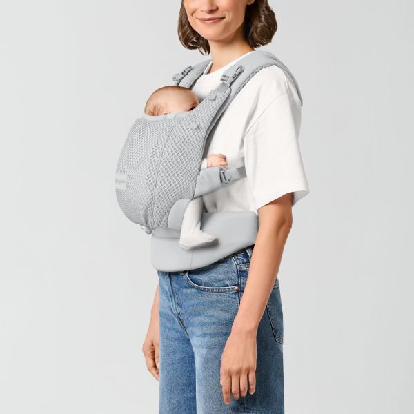 Porte-bébé ergonomique Amya évolutif et respirant Fog Grey