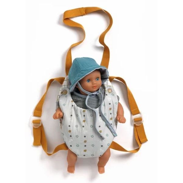 Porte bébé pour poupée Poméa Blue gray