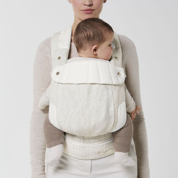 Porte-bébé physiologique Coya Bouclé Cream White