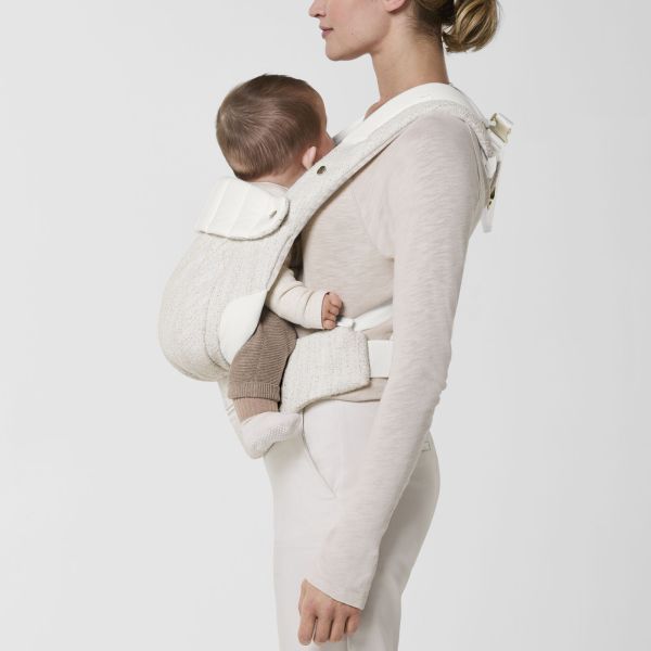 Porte-bébé physiologique Coya Bouclé Cream White