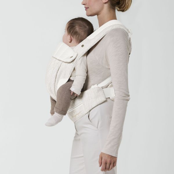 Porte-bébé physiologique Coya Bouclé Cream White