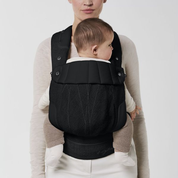 Porte-bébé physiologique Coya Bouclé Stone Black