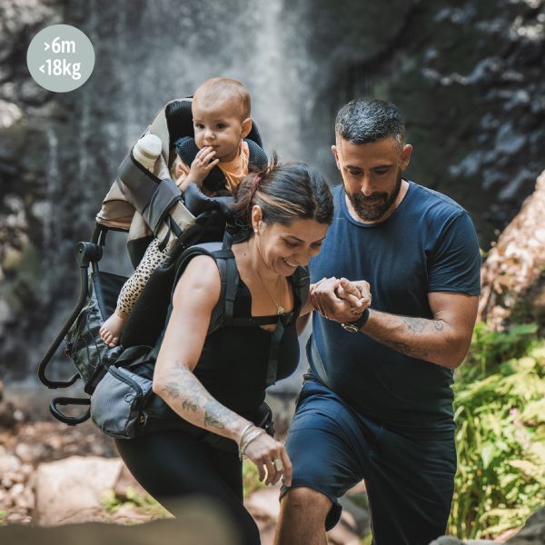 Porte bébé de randonnée avec housse de pluie Moov & Hike Dune