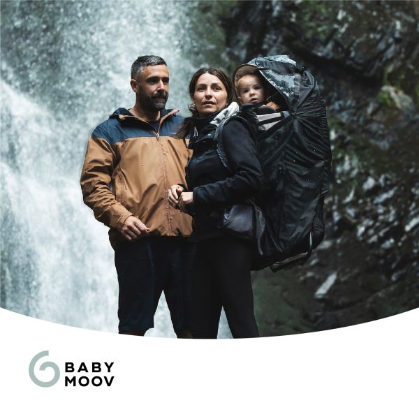 Porte bébé de randonnée avec housse de pluie Moov & Hike Dune