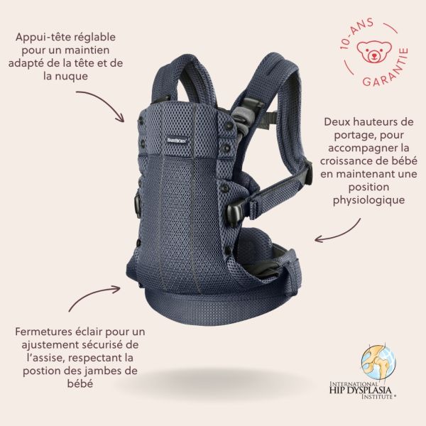 Porte bébé Harmony Mesh 3D Anthracite