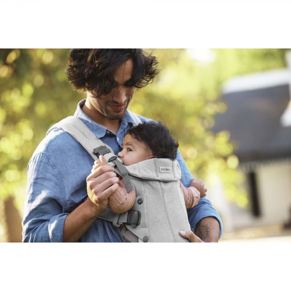 Porte bébé Harmony tissé chiné gris