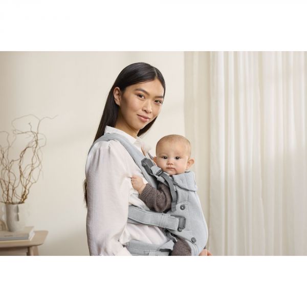 Porte bébé Harmony tissé chiné gris