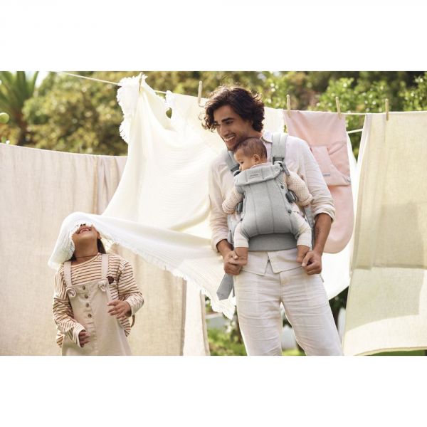 Porte bébé Harmony tissé chiné gris