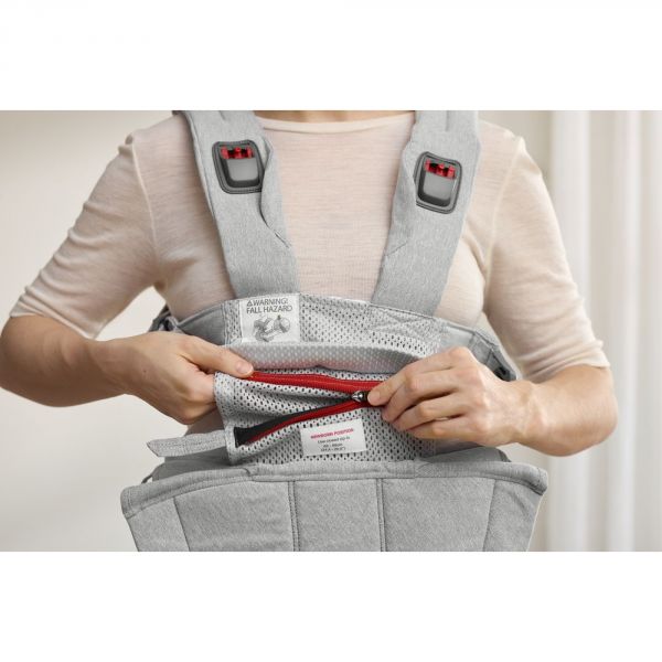 Porte bébé Harmony tissé chiné gris