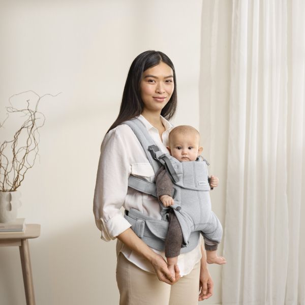 Porte bébé Harmony tissé chiné gris