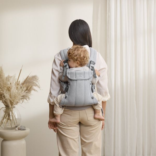 Porte bébé Harmony tissé chiné gris