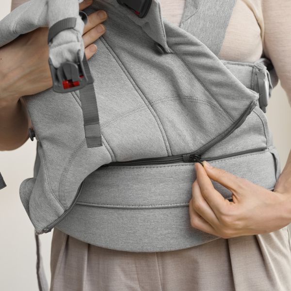 Porte bébé Harmony tissé chiné gris