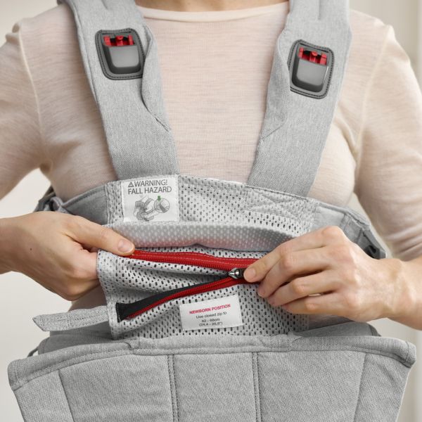Porte bébé Harmony tissé chiné gris