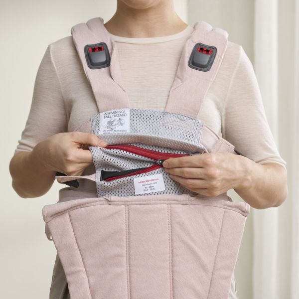 Porte bébé Harmony tissé chiné rose