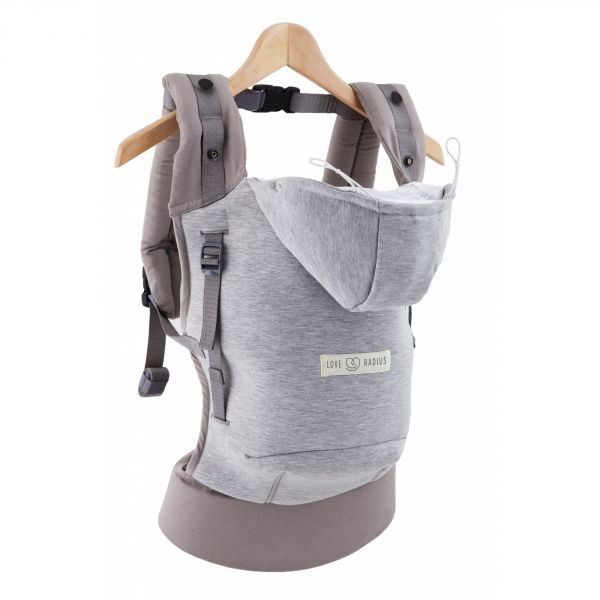 Porte bébé Hoodiecarrier Gris Athlétique