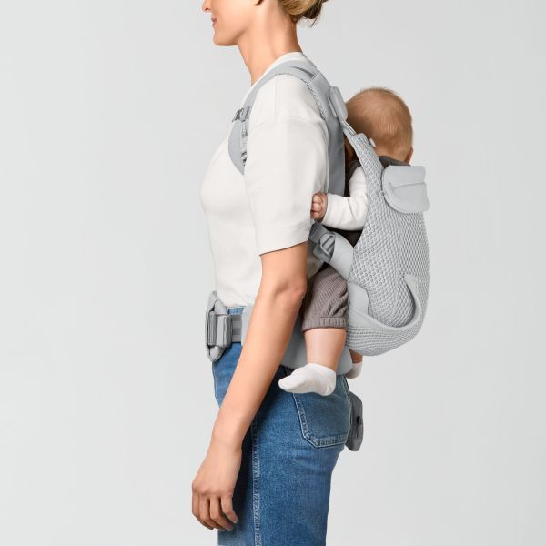 Porte bébé physiologique Laya Fog Grey