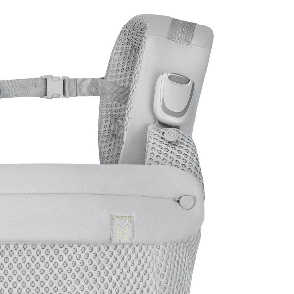 Porte bébé physiologique Laya Fog Grey