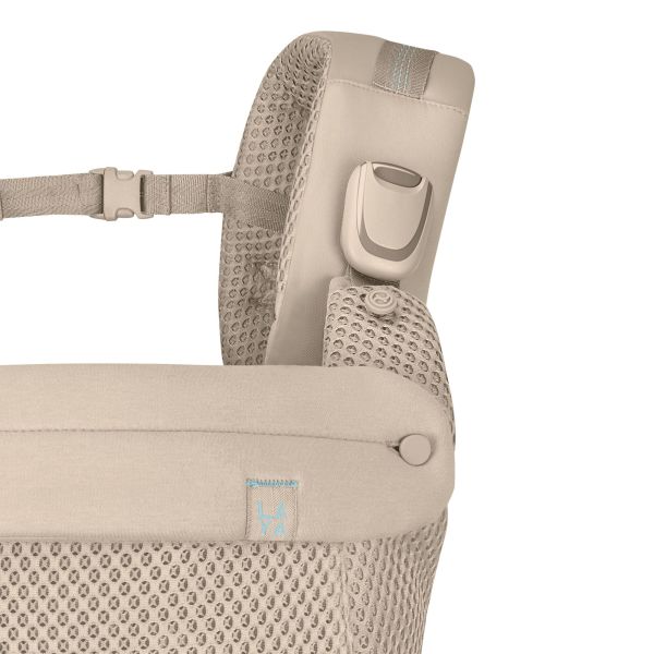 Porte bébé physiologique Laya Almond Beige